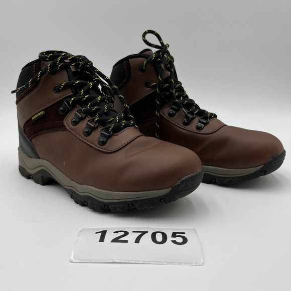 Magellan Outdoors Other - Magellan Outdoors Hiking Boots Boys 6D Brown Waterproof Leather YFWMFYC1139